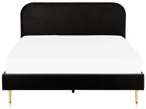 Manželská postel 180 cm Faris (černá) (s roštem). 1078931