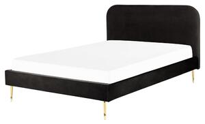 Manželská postel 160 cm Faris (černá) (s roštem). 1078930