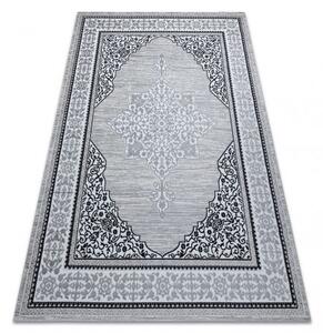 Dywany Luszczow Kusový koberec GLOSS 8490 52 Ornament,, rám slonová kost / šedá Rozměr koberce: 80 x 150 cm