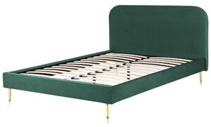Manželská postel 140 cm Faris (zelená) (s roštem). 1078932