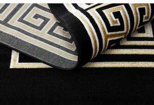 Dywany Luszczow Kusový koberec GLOSS 6776 86, rám, řecký černý / zlato Rozměr koberce: 60 x 200 cm