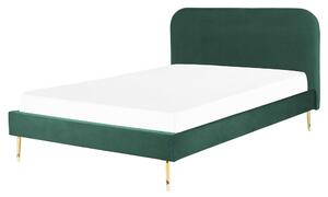 Manželská postel 160 cm Faris (zelená) (s roštem). 1078933