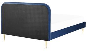 Manželská postel 180 cm Faris (modrá) (s roštem). 1078937