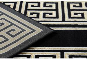 Dywany Luszczow Kusový koberec GLOSS 6776 86, rám, řecký černý / zlato Rozměr koberce: 240 x 330 cm