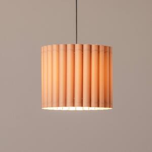 Duolla Závěsné světlo Aria, cappuccino, mikrovlákno, E27, stmívatelný, Hnědá / rez, Obývací pokoj / jídelna, Textil / tkanina / hedvábí