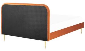 Manželská postel 160 cm Faris (oranžová) (s roštem). 1078942