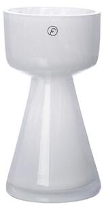 ERNST Skleněná váza Lökvas White - 15 cm EF429