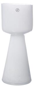 ERNST Skleněná váza Lökvas White - 20 cm EF428