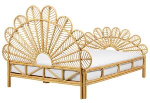Manželská postel 140 cm Floyd (světlé dřevo) (s roštem). 1078954