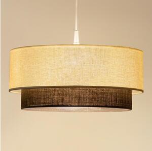 Brilagi - LED Lustr na lanku BOHO STYLE 1xE27/15W/230V pr. 40 cm krémová/hnědá