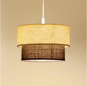 Brilagi - LED Lustr na lanku BOHO STYLE 1xE27/15W/230V pr. 25 cm krémová/hnědá