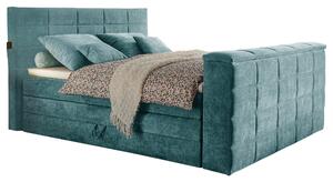 POSTEL BOXSPRING, 180/200 cm, petrolej Carryhome - Postele s úložným prostorem, Online Only