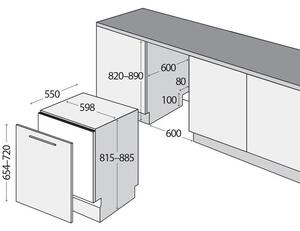 Concept MNV4260 Vestavná myčka plně integrovaná 60 cm