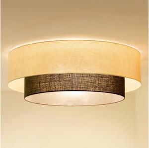 Brilagi - LED Stropní svítidlo BOHO STYLE 3xE27/15W/230V pr. 80 cm krémová/hnědá