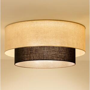 Brilagi - LED Stropní svítidlo BOHO STYLE 3xE27/15W/230V pr. 60 cm krémová/hnědá