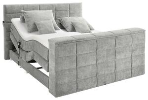 POSTEL BOXSPRING, 180/200 cm, jílová barva Carryhome - Manželské postele, Online Only