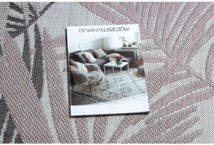 Dywany Luszczow Kusový koberec SISAL SION palmové listy, tropický 2837 ecru / růžový Rozměr koberce: 60 x 200 cm