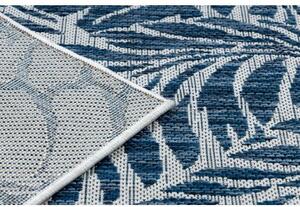Dywany Luszczow Kusový koberec SISAL SION Listy 22151 tmavě ecru / modrá Rozměr koberce: 120 x 170 cm