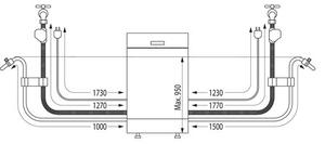 Mora IM6463 Vestavná myčka plně integrovaná 60 cm