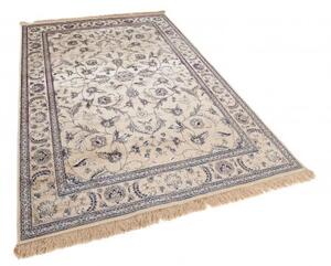 Makro Abra Klasický kusový koberec Isphahan 84313/57 Ivory béžový modrý Rozměr: 80x150 cm