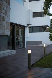 TRAM sloupková lampa, tmavě šedá, h 63cm - FARO