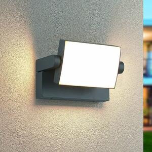 Trio Lighting LED venkovní nástěnné svítidlo KANSAS, antracitová barva, šířka 20 cm, IP54, Černá, Hliník, Moderní
