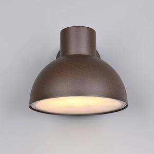 Trio Lighting Venkovní nástěnné svítidlo ELBE, barva rez, Ø 20 cm, kov, IP44, stmívatelný, Hnědá / rez, Hliník, Nástěnné svítidlo