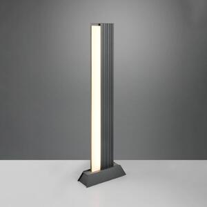 Trio Lighting LED osvětlení cesty MARIZA, výška 100 cm, antracitová, kov, IP65, Černá, Hliník, Moderní