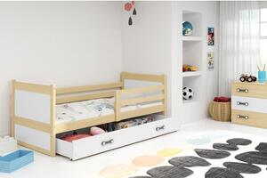 Dětská postel RICO 200x90 cm Bílá Borovice