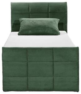 POSTEL BOXSPRING, 100/200 cm, zelená MID.YOU - Postele s úložným prostorem, Online Only