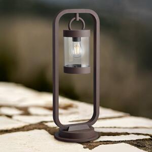 Trio Lighting Oсвітлення cesty SAMBESI, barva rez, výška 60 cm, kov, IP44, stmívatelný, Hnědá / rez, Hliník, Moderní