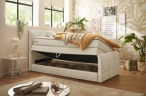 POSTEL BOXSPRING, 100/200 cm, krémová MID.YOU - Postele s úložným prostorem, Online Only