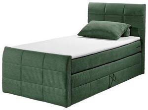 POSTEL BOXSPRING, 100/200 cm, zelená MID.YOU - Postele s úložným prostorem, Online Only