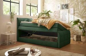 POSTEL BOXSPRING, 100/200 cm, zelená MID.YOU - Postele s úložným prostorem, Online Only