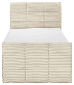 POSTEL BOXSPRING, 100/200 cm, krémová MID.YOU - Postele s úložným prostorem, Online Only