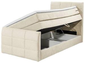 POSTEL BOXSPRING, 100/200 cm, krémová MID.YOU - Postele s úložným prostorem, Online Only