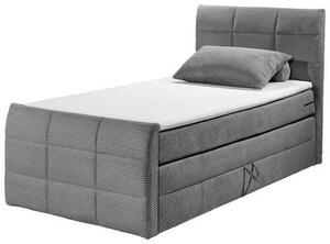 POSTEL BOXSPRING, 100/200 cm, tmavě šedá MID.YOU - Postele s úložným prostorem, Online Only