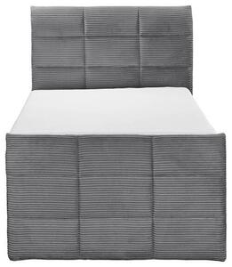 POSTEL BOXSPRING, 100/200 cm, tmavě šedá MID.YOU - Postele s úložným prostorem, Online Only