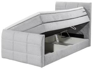 POSTEL BOXSPRING, 100/200 cm, světle šedá MID.YOU - Postele s úložným prostorem, Online Only