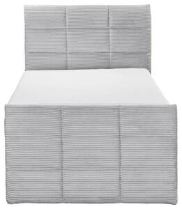 POSTEL BOXSPRING, 100/200 cm, světle šedá MID.YOU - Postele s úložným prostorem, Online Only
