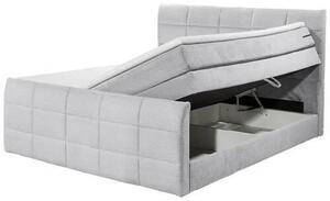 POSTEL BOXSPRING, 180/200 cm, světle šedá MID.YOU - Postele s úložným prostorem, Online Only