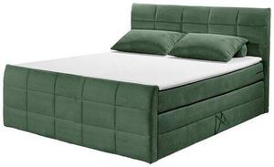 POSTEL BOXSPRING, 180/200 cm, olivově zelená MID.YOU - Postele s úložným prostorem, Online Only