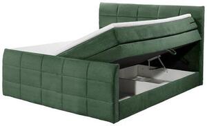 POSTEL BOXSPRING, 180/200 cm, olivově zelená MID.YOU - Postele s úložným prostorem, Online Only