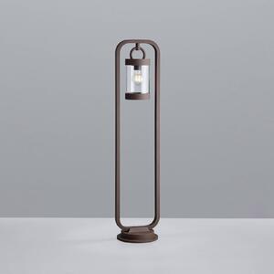 Trio Lighting Oсвітлення cesty SAMBESI, barva rez, výška 100 cm, kov, IP44, stmívatelný, Hnědá / rez, Hliník, Moderní