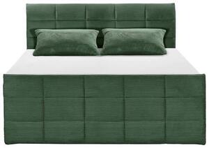 POSTEL BOXSPRING, 180/200 cm, olivově zelená MID.YOU - Postele s úložným prostorem, Online Only