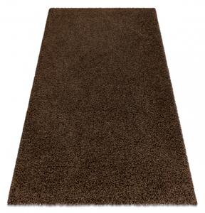 Dywany Luszczow Kusový koberec SOFFI shaggy 5 cm hnědý Rozměr koberce: 60 x 250 cm