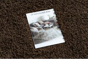 Dywany Luszczow Kusový koberec, běhoun SOFFI shaggy 5 cm hnědý Rozměr koberce: 60 x 100 cm