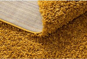 Dywany Luszczow Kusový koberec SOFFI shaggy 5 cm zlato Rozměr koberce: 70 x 200 cm