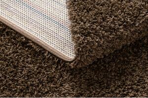 Dywany Luszczow Kusový koberec SOFFI shaggy 5 cm hnědý Rozměr koberce: 60 x 100 cm
