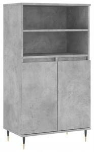 Industriální skříňka 6 přihrádek 60x36x110 cm, šedý beton